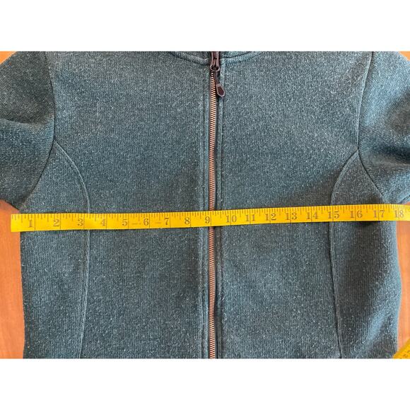 Eastern Mountain Sports EMS Full Zip Sweater Jacket Active Green Size Medium - Picture 4 of 9